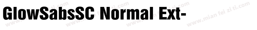 GlowSabsSC Normal Ext字体转换